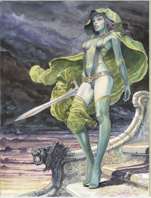 Gamora from Guardians of the Galaxy by Milo Manara More Milo Manara.