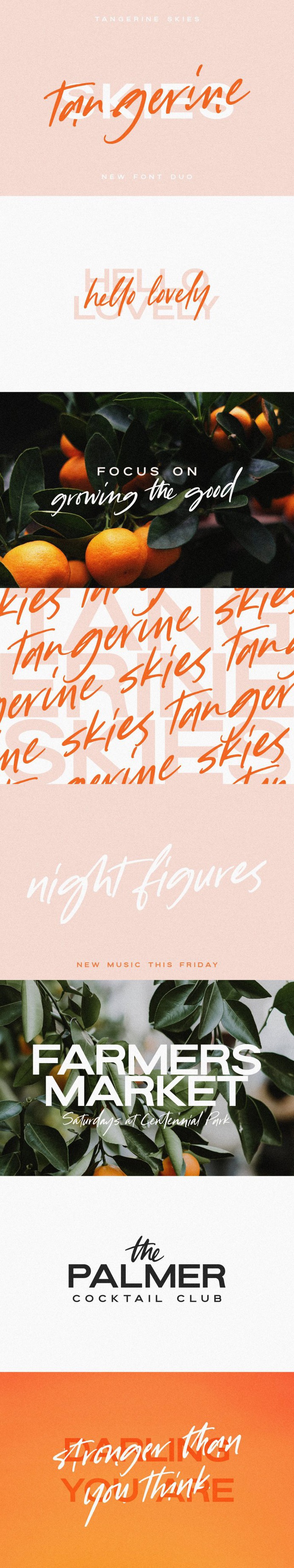 Tangerine Skies Font Duo