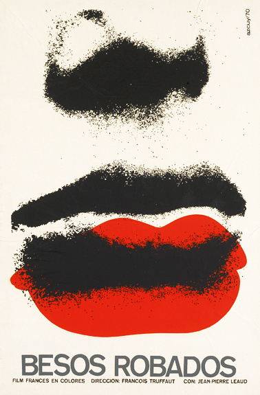 Stolen Kisses (Cuban Film Poster) #print #graphic design #poster #screen print #cuba