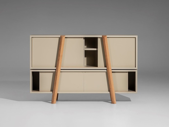 Sideboard with sliding doors DUJA by Nunc