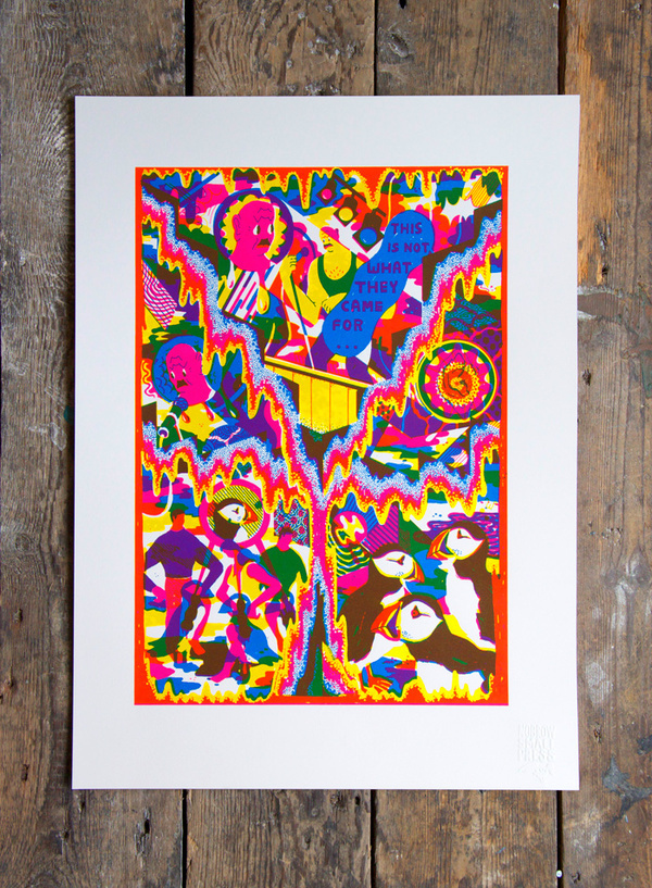Brecht Vandenbroucke #print #crazy #painting #drawing #neon