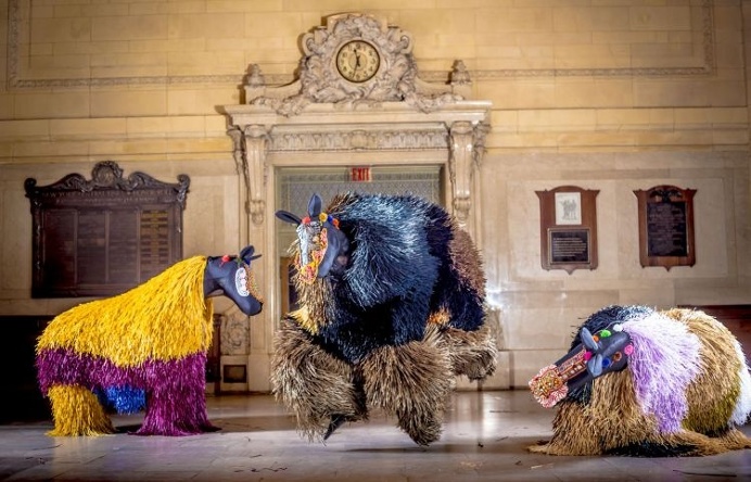 Nick Cave's (not THAT one!) soundsuits and installations