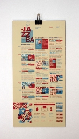 JAZZBA - Festival de Jazz on the Behance Network #festival #jazzba #flyer #afiche #poster