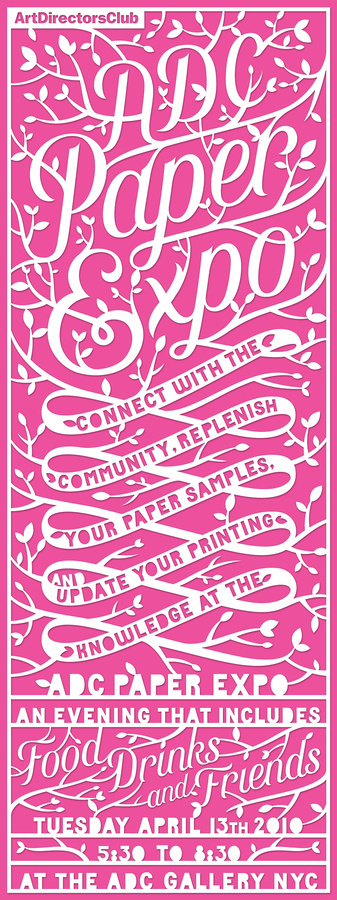ADC Paper Expo | Jessica Hische #font #lettering #hische #jessica #poster #type