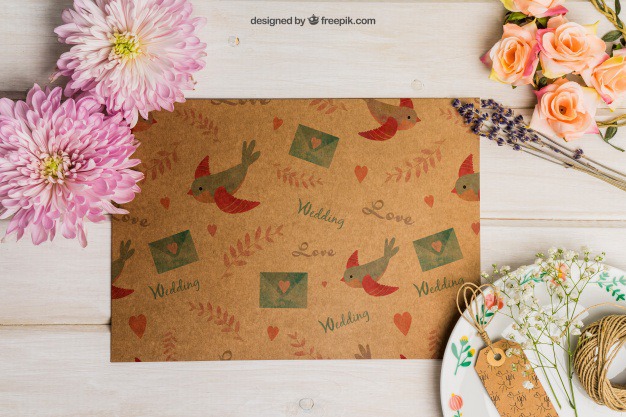 Cardboard wedding set with tags on plate Free Psd. See more inspiration related to Flower, Wedding, Mockup, Wedding invitation, Floral, Invitation, Cover, Card, Love, Template, Paper, Wedding card, Tag, Invitation card, Cute, Letter, Roses, Stationery, Elegant, Mock up, Save the date, Tags, Plate, Date, Marriage, Romantic, Engagement, Botanical, Beautiful, Up, Cardboard, Save, Flower card, Petals, Set and Mock on Freepik.