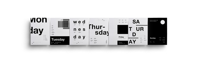 One Week in Type - Posters on Behance