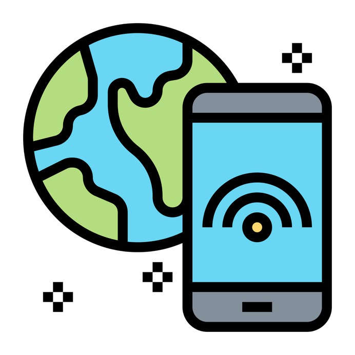See more icon inspiration related to wifi, internet, globe, wifi signal, wireless connectivity, electronics, mobile phone, communications, smartphone, connection, cellphone and mobile on Flaticon.
