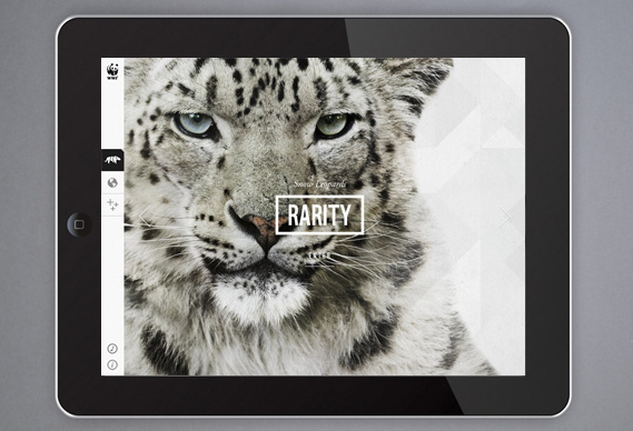 Creative Review WWF's new iPad app #wwf #type #app