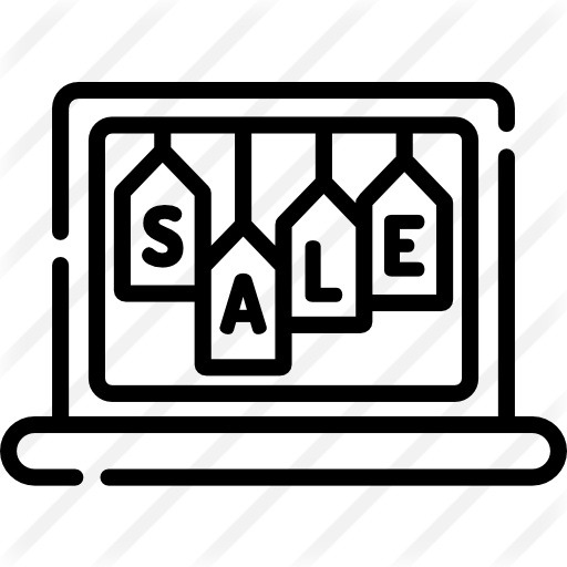See more icon inspiration related to commerce and shopping, electronics, sale, discount, laptop, technology and computer on Flaticon.