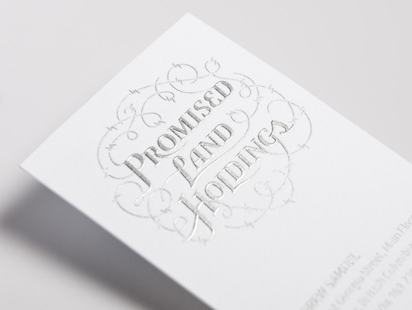 lovely stationery promised land holdings 2 #stationary #embossed #cards #business