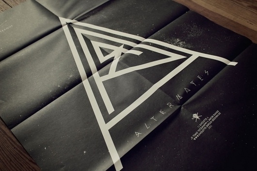 Graphic-ExchanGE - a selection of graphic projects #black #folded #poster #typography