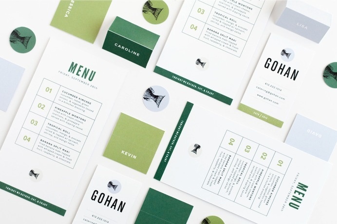 Gohan | Design by Rowan Made #stationary #branding