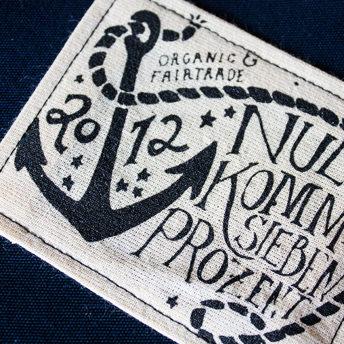 Seesack3 Nullkommasiebenprozent #nautic #lettering #print #screen #printing #nullkommasiebenprozent #fairtrade #anchor #organic #typography