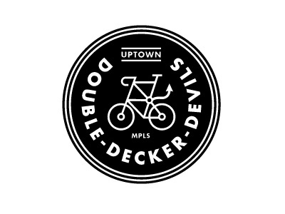 FFFFOUND! | Dribbble - Mpls Bike Gangs / Double Decker Devils by Allan Peters #logo