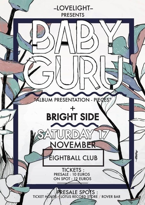 poster for Baby Guru (a live performance than never really happened ) #meekay #guru #illustration #poster #baby