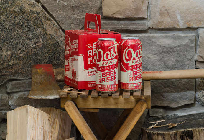 beer, box, package, barn, red, box