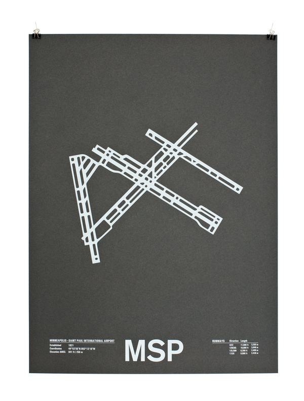 msp #print #runway #paper #poster #airport