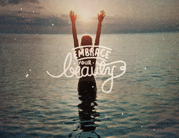 Embrace Your Beauty #lettering #tbks #quote #theboredkids #embrace #inspringwords #beauty
