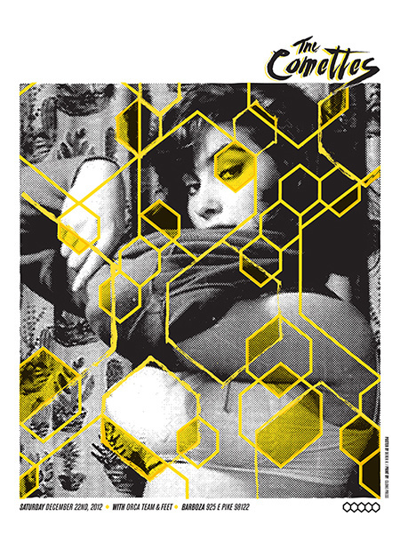 The Comettes - Gig Poster
