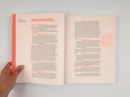 VISUAL JOURNAL / +44 (0) 20 3214 3133 #orange #pink #single column #toned paper