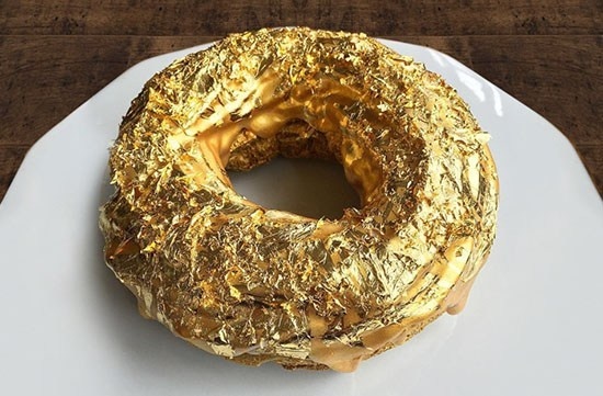 Meet The 24-Karat Golden Cristal Ube Donut