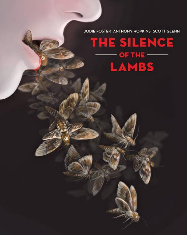 Illustrated Covers Of Cult Horror Films - Design - ShortList Magazine #lambs #moth #design #horror #silence #cover #illustration #cult #poster #art