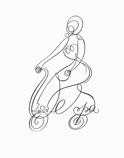 http://blog.andreasneophytou.com/ #calligraphy #vespa #line