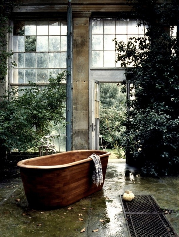 30 Relaxing and Chill Wooden Bathtubs #bathtub #wooden