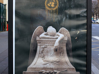 Brandalism, Paris, artwork by Bill Posters