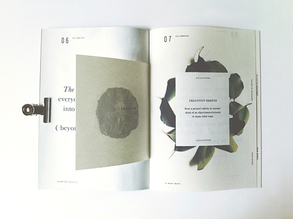 Salt & Wood, Zine. on Behance
