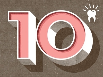 Dribbble - 10 Toothed Ava by goldlunchbox #icon #numbers