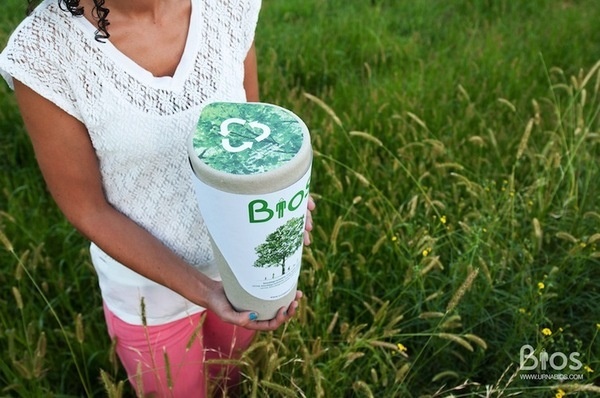 Urna Bios – Biodegradable Urn With Seed #gadget