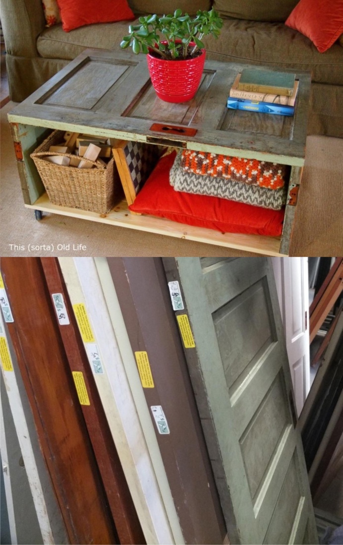 DIY coffee table #DIY #recycle