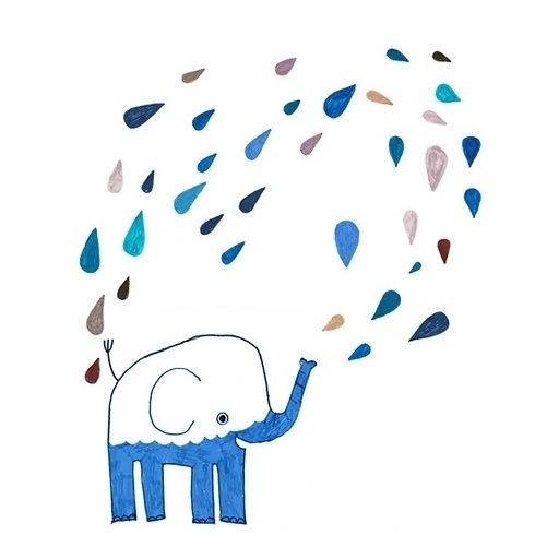 12liv-26_o.jpg (JPEG Billede, 490x490 pixels) #water #elephant #rain #cute #animal
