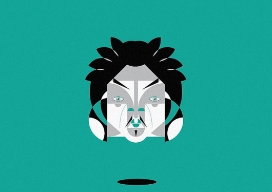 The Dead Weather Heads on the Behance Network #kingdom #illustration #united #torso #music #character #vertical