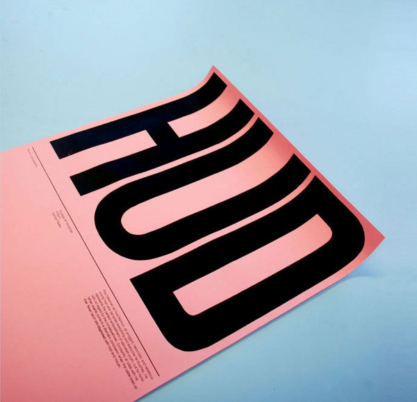 Hud Poster #letters #print #bold #large #hud #poster #contrast #typography