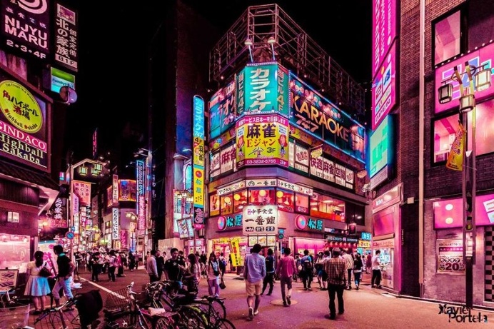 Tokyo in Pink by Xavier Portela