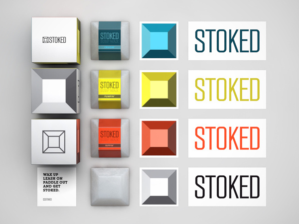Stoked Surf Wax by Christopher Vinca #packaging #cinema #4d #branding