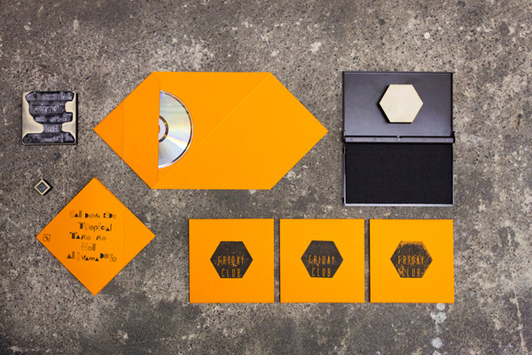 Friday Club #ep #packaging #friday #rock #design #image #as #illustration #stamper #indie #type #club