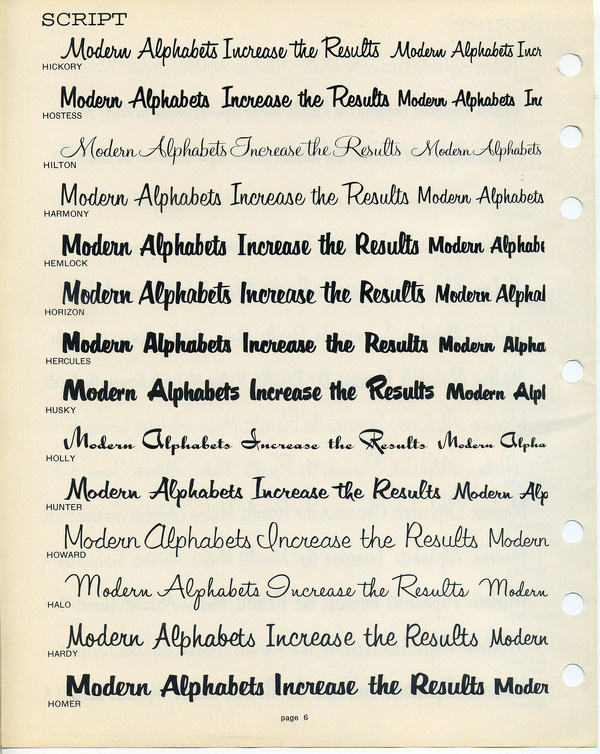 Filmotype Type Specimen #type #specimen #typography