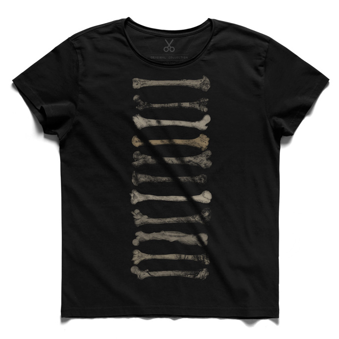#bones #black #tee #tshirt #bobettinger #bone #evolution #darwin