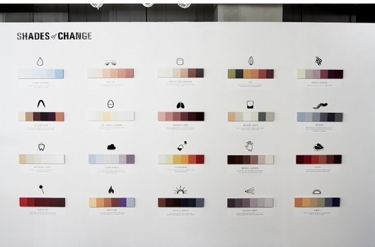 Shades of Change - MARIN DEARIE > hello #color #inforgraphics #icons #installation
