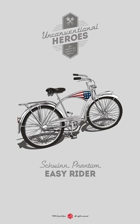 I never wanted to be anybody else. #easy #phantom #vintage #poster #rider #schwinn