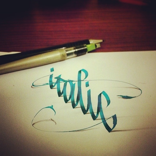 Nathan Shinkle - betype: 3D Lettering with Parallelpen by Tolga... #type #shadow