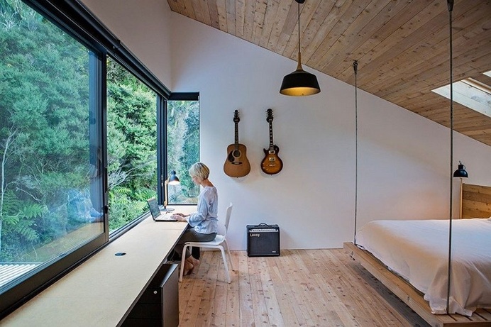 Modern Family Retreat House Inspired by New Zealand's Backcountry Huts 7