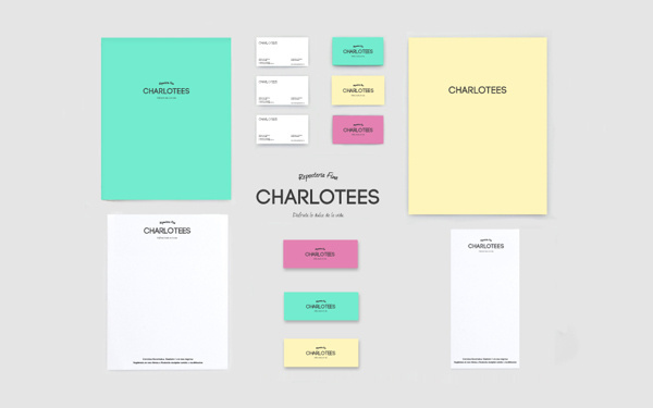 Pastelería #charlotees #branding #print #yellow #colors
