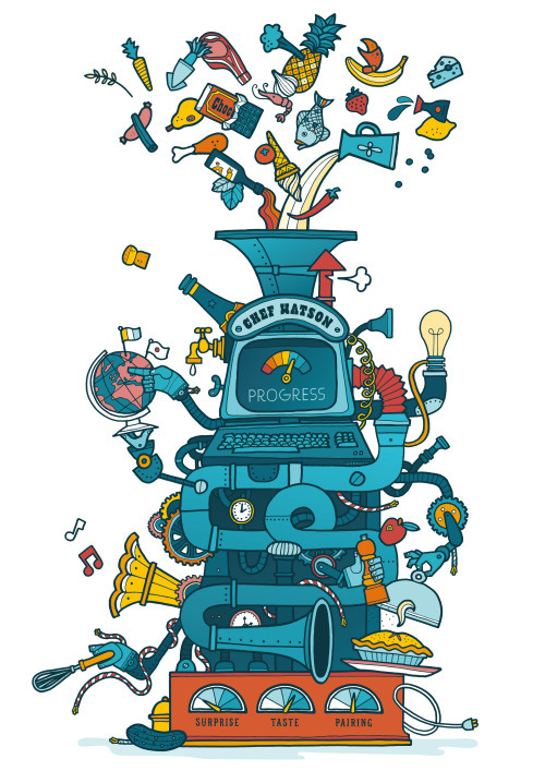 Waitrose Weekend - Illustration by Allan Deas www.allandeas.com