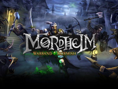 Mordheim: Warband Skirmish Logo Design logos creative logo designer brand design branding brand identity adaptation board game logo type logo design mobile game videogame tabletop games workshop mordheim