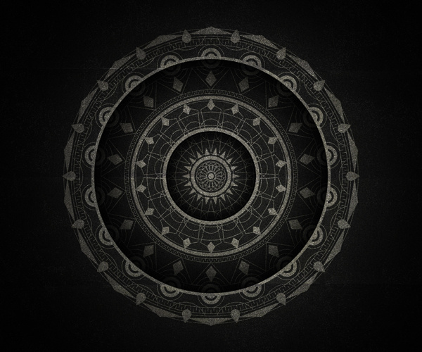 Inner space on Behance #branco #mandala #white #black #and #e #preto