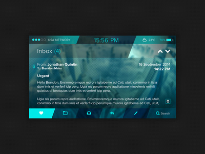 PORTAL™ // Email UI #portable #ux #icon #design #icons #interface #ui #app #email #mobile #android #ios
